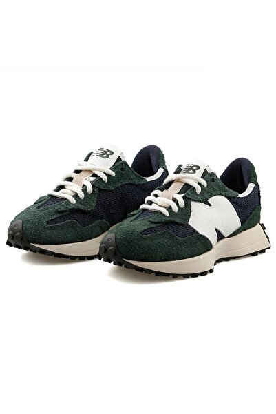 New Balance US327WVD Kožené unisex tenisky pro volný čas, pravá kůže, sportovní obuv pro každodenní nošení, modrá