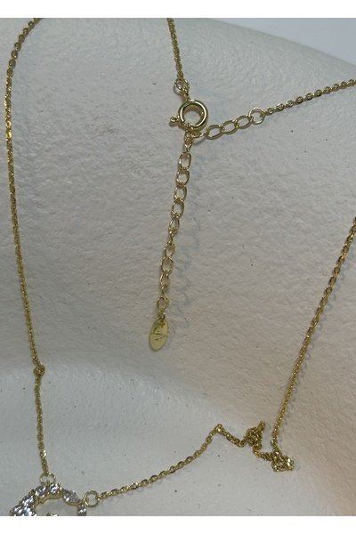 KİLİGİSTANBUL XP KEDİLİ KOLYE (14K ALTIN GÖRÜNÜMLÜ,KARARMALARA KARŞI DAYANIKLI) 40 cm