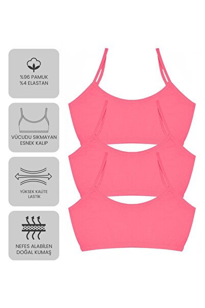 Öts Преміум 6-пакетний тренувальний бюстгальтер для дівчаток - подарункова коробка, бавовняна тканина, надзвичайно м'який, еластичний і