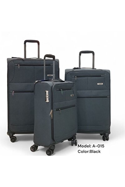 ELEGANT G حقيبة سفر بعجلات - مجموعة من 3 قطع - بعجلات دوارة (20 بوصة + 24 بوصة + 28 بوصة) قماش