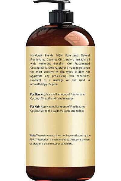 Handcraft 100% Pure and Natural Fractionated Coconut Oil