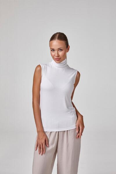 relactive Γυναικεία αμάνικη μπλούζα Modal Basic -Λευκή C2T0N6O2