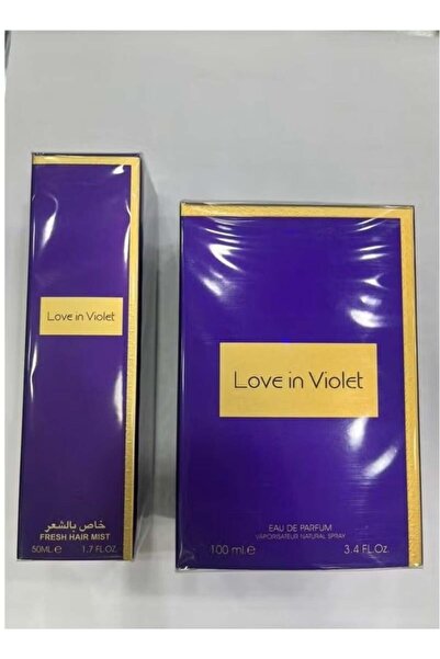 LOVE IN VIOLET عطر 100 مل مع رذاذ شعر 50 مل