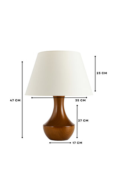 HOMİNG Siena Exclusive Wooden Lampshade 47 cm