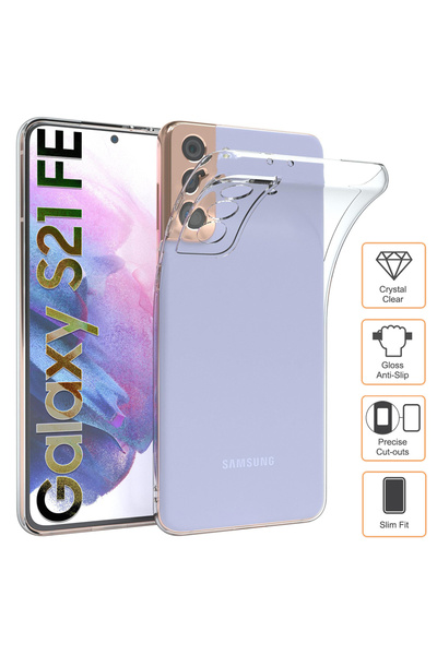 iShield Carcasă transparentă pentru Samsung S21 FE 5G (Fan Edition), silicon ...