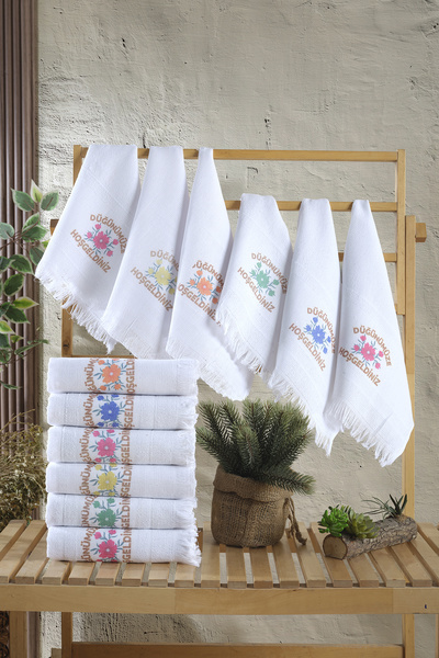 Pamira 12 τεμάχια 40x70 Πετσέτες με κρόσσια για γάμο, σχολείο, πάρτι, προσκλητήριο