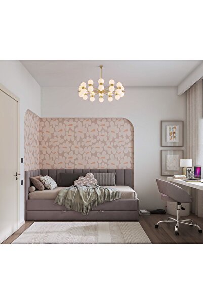 Özel Duvarlar Kız Çocuk Odası Duvar Kağıdı Çiçek Desen Duvar Dekoru