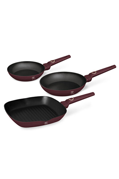 Other SET OF 3 TITANIUM FRYING PANS BERLINGER HAUS BH-8049 LEONARDO