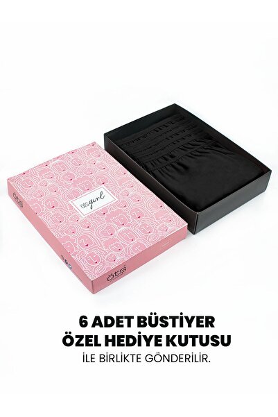 Öts Premium σουτιέν προπόνησης για κορίτσια 6 τεμαχίων - Σε κουτί δώρου, βαμβακερό ύφασμα, εξαιρετικά μαλακό, ελαστικό και