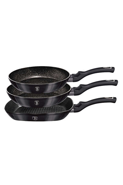 Other SET DE 3 TĂVI DE GRANIT BERLINGER HAUS BH-6904 CARBON PRO