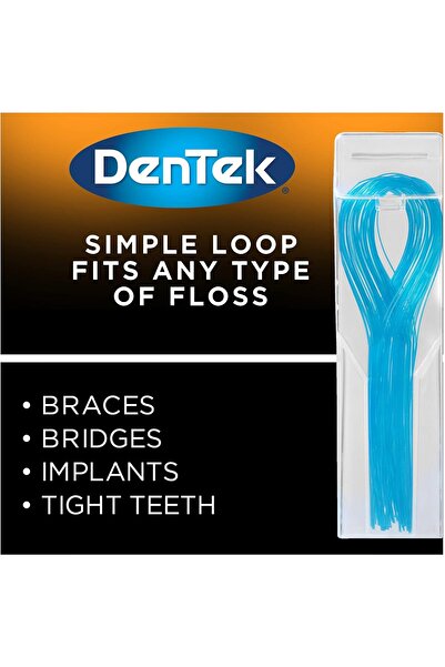 DENTEK Floss Threaders for Braces, Bridges & Implants - 50 Count (Pack of 1)