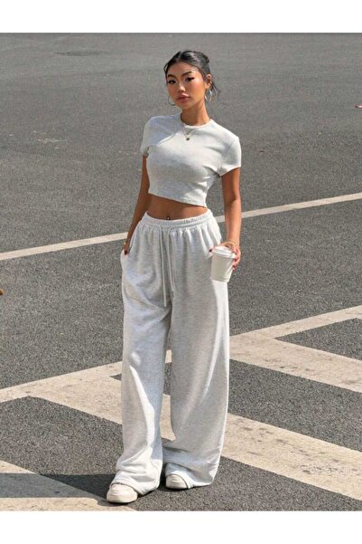 ELASSEL Χειμερινό γυναικείο φαρδύ παντελόνι σε μεγάλο μέγεθος, υψηλής ποιότητ...