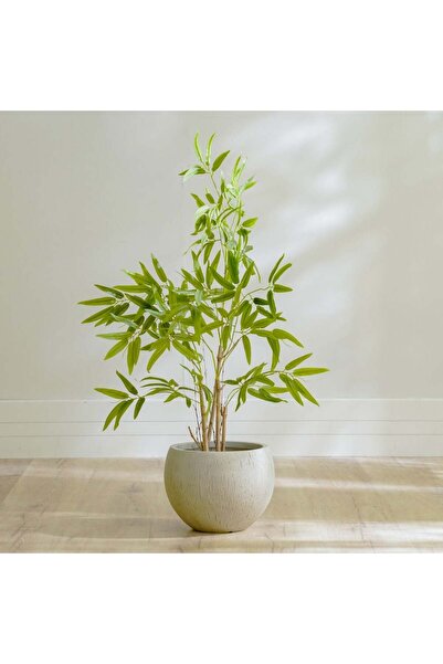 Danube Home 90 CM Artificial Bamboo Plant in Green - Realistic Polypropylene Indoor/Outdoor Decor with Pot