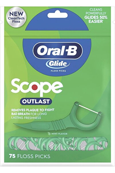 Oral-B خيوط تنظيف الأسنان جلايد كومبليت مع نطاق أوت لاست - نعناع، 75 قطعة