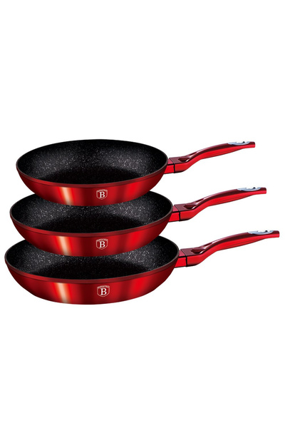 Other SET DE 3 TĂVI DE GRANIT BERLINGER HAUS BURGUNDY BH-1288