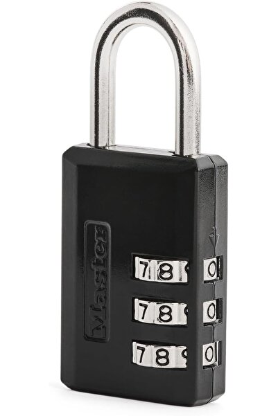 Master Lock 647 D Combination Padlock, 1, Black