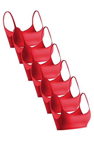 Öts Premium σουτιέν προπόνησης για κορίτσια 6 τεμαχίων - Σε κουτί δώρου, βαμβακερό ύφασμα, εξαιρετικά μαλακό, ελαστικό και