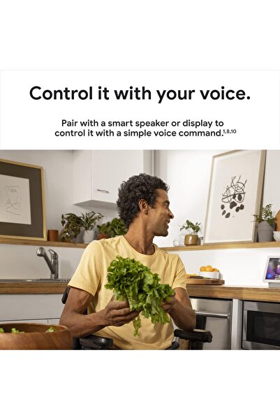 Google كاميرا Nest Cam مع كشاف ضوئي خارجي سلكي GA02411-US