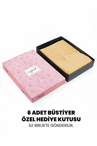 Öts Преміум 6-пакетний тренувальний бюстгальтер для дівчаток - подарункова коробка, бавовняна тканина, надзвичайно м'який, еластичний і