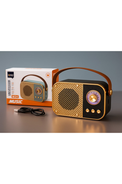 JUNGLEE M24 ŞARJLI BLUETOOTH HOPARLÖR 5W MİNİ RADYO SD KART USB GİRİŞLİ SES B...