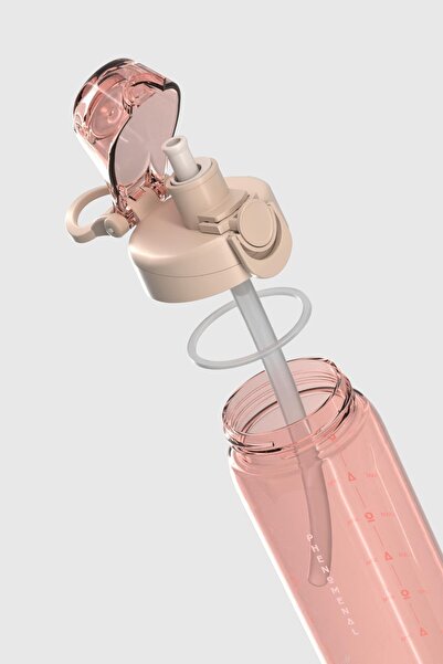 Renga Wave Duplo 630 ml Tritan Water Bottle with Optional Straw 912176 Beige