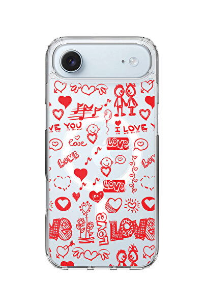 Stylizedd جراب MagSafe كلاسيكي شفاف لهاتف iPhone Air، غطاء شفاف ناعم هجين - L...