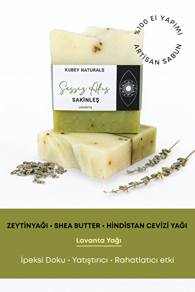 SAKİNLEŞ – Sessiz Akış – Zeytinyağlı El Yapımı Aromaterapi Sabunu – Lavanta – 100 gr
