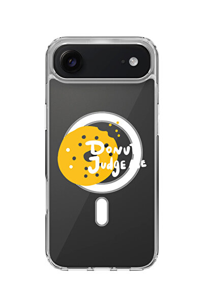 Stylizedd جراب MagSafe كلاسيكي شفاف لهاتف iPhone Air، غطاء شفاف ناعم هجين - D...