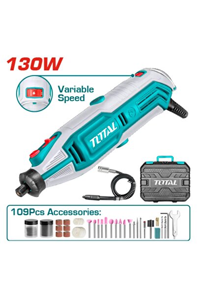 TOTAL Electric spindle sander with 1.5m movable extension, 130W