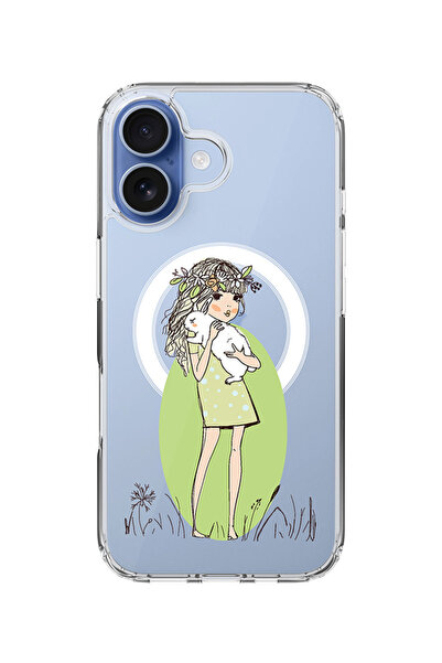 Stylizedd جراب MagSafe كلاسيكي شفاف لهاتف iPhone 17، غطاء شفاف ناعم هجين - Bu...