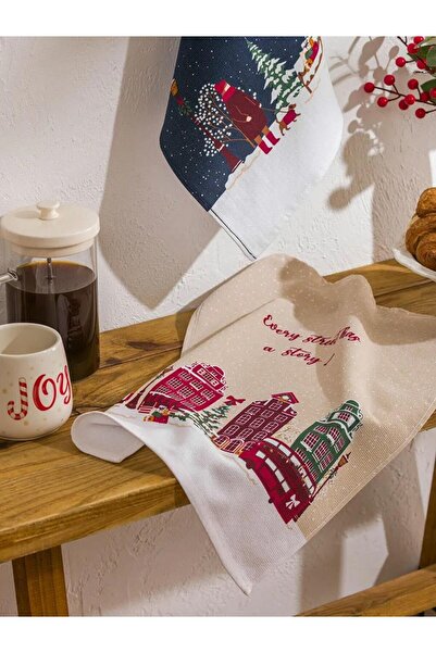 LC Waikiki Christmas Themed Tea Towels 2 Pack 40X50 cm (W5)