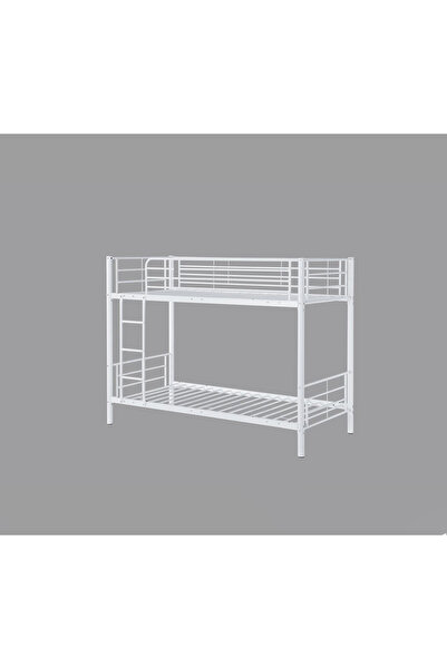 DEC4 Modern bunk bed with elegant geometric design and safe ladder