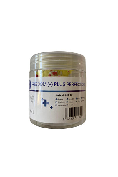 Ditok Dental Freedom İrrigasyon İğnesi Açılı Çift Delikli Stoperli 50 Adet 22 MM