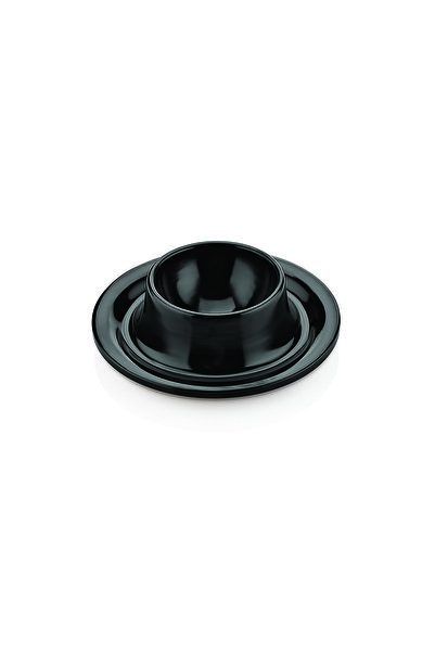 Külsan 1508.BL - 6'lı Siyah Yumurtalık 8 cm, Thermoset Melamin