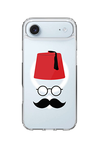 Stylizedd جراب ماج سيف كلاسيكي شفاف لهاتف آيفون آير، غطاء شفاف ناعم هجين - مو...