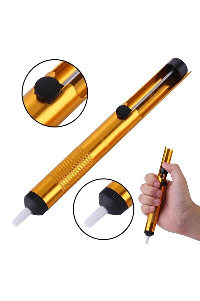 Pinsun PowerMaster ZD-192 Yüksek Emişli Lehim Temizleme Pompası Alüminyum Met...