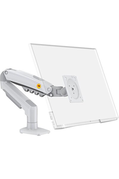 HPYTECH حامل شاشة نورث بايو NB F80-XE أبيض اللون ذو ذراع واحد ممتص للصدمات - ...