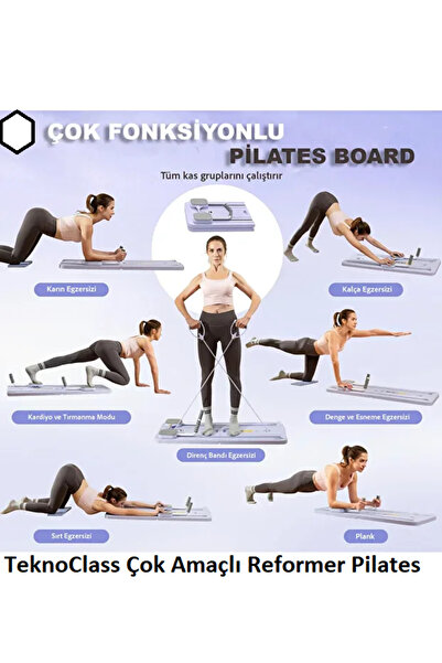 TeknoClass Pilates Board | Çok Amaçlı Reformer Egzersiz Aleti