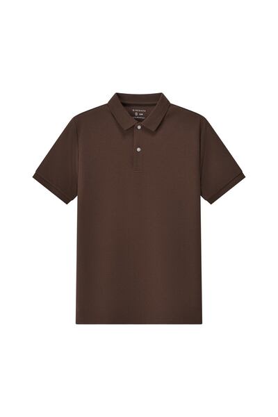 Giordano Men's Slim Fit Polo: Premium 3G Stretch Waffle