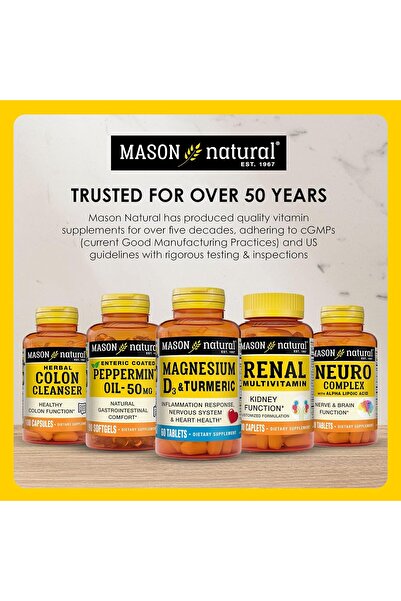 Mason Natural Melatonin 3 mg with B6 & Calcium, 60 Quick Dissolve Tablets