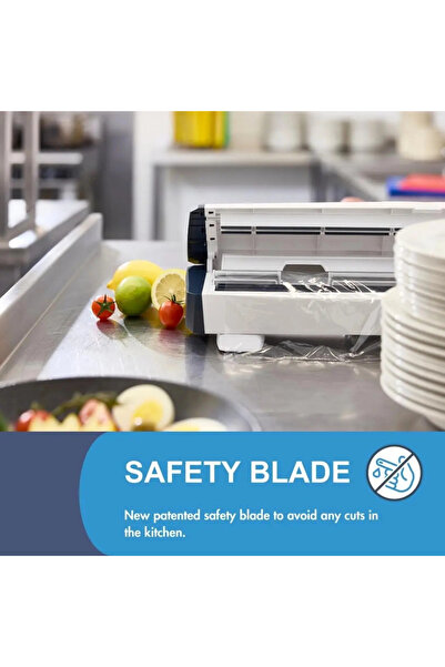 prowrap Multifunctional dispenser for kitchen foil, Prowrap, Speedwrap Pro 300, integrated cutter, white