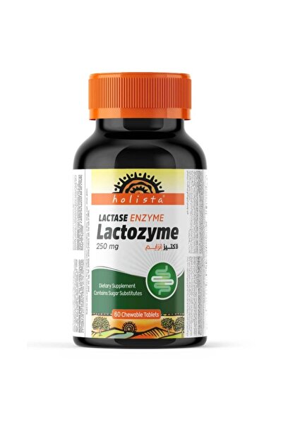 Holista لاكتوزايم - 250 ملغ - إنزيم لاكتيز - 60 قرصًا للمضغ