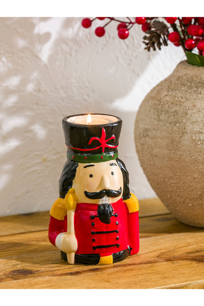 LC Waikiki LCW HOME Yılbaşı Temalı Seramik Mumluk 16 CM