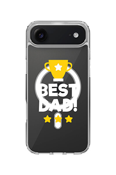 Stylizedd جراب MagSafe كلاسيكي شفاف لهاتف iPhone Air، غطاء شفاف ناعم هجين - أ...