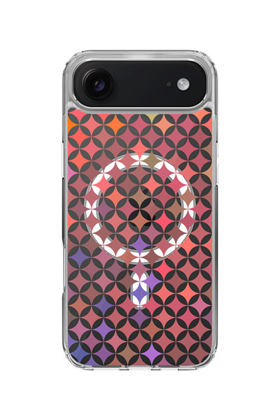 Stylizedd غطاء ماج سيف كلاسيكي شفاف لهاتف آيفون آير، غطاء شفاف ناعم هجين - وول أوف دايموندز