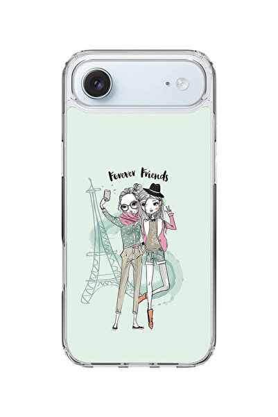 Stylizedd جراب MagSafe كلاسيكي شفاف لهاتف iPhone Air، غطاء شفاف ناعم هجين - F...