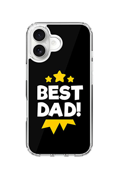 Stylizedd جراب MagSafe كلاسيكي شفاف لهاتف iPhone 17، غطاء شفاف ناعم هجين - ميدالية أفضل أب