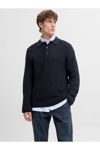 Jack & Jones Gestricktes Polo Einfarbig Gestricktes Polo