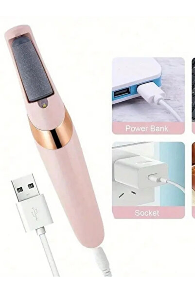 NaturalCharm Elektrikli Ayak Törpüsü – USB Şarjlı, Topuk ve Nasır Temizleyici, Profesyonel Ayak Bakım Cihazı