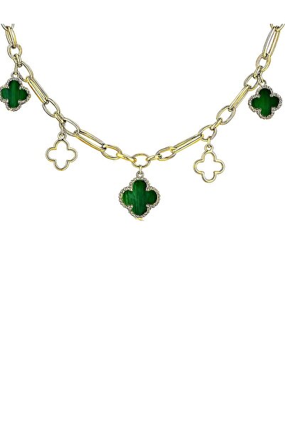 Sense of Atelier VCLF Çoklu Yonca Kolye-Yeşil